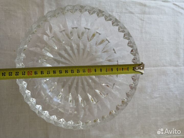 Ваза для фруктов хрусталь СССР