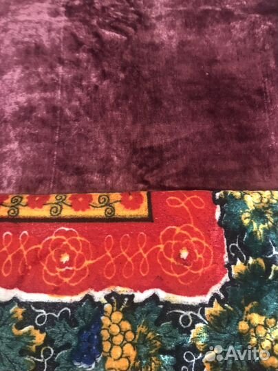 Покрывало и скатерть плюшевые СССР