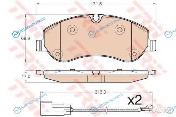 GDB1967 Колодки тормозные дисковые перед