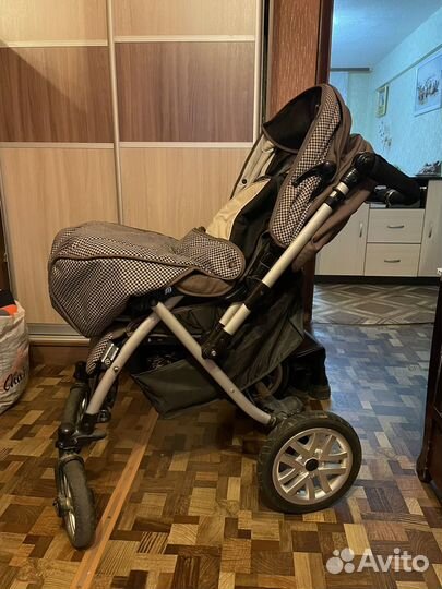 Коляска s-803 wf сибирь с реверсивной ручкой