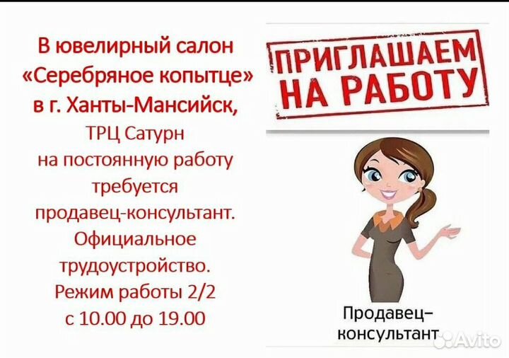 Продавец консультант