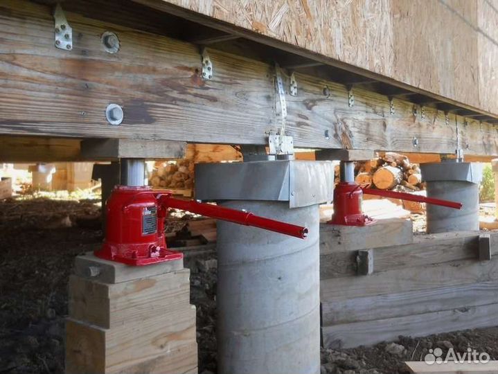 Подъем домов, перенос, замена венцов