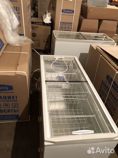 Морозильная камера Бирюса стеклянная крышка