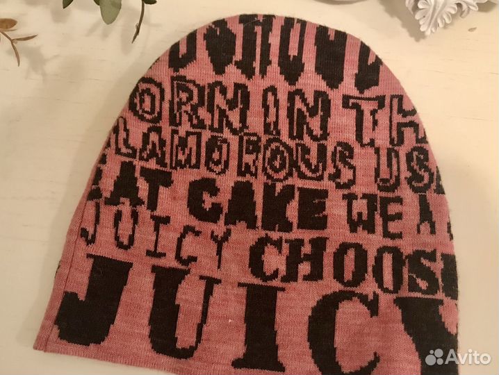 Шапочка Juicy Couture, оригинал, шерсть