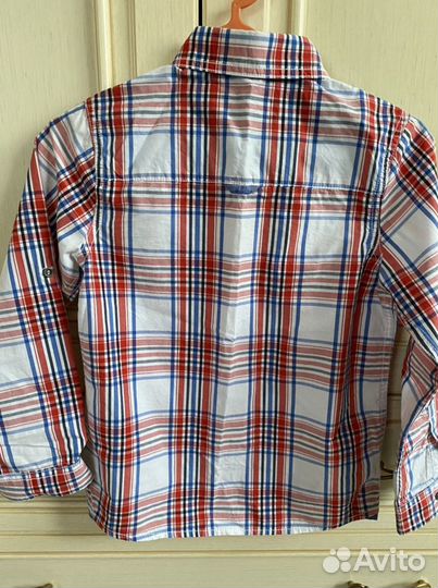 Рубашка хлопок на мальчика от 124 см