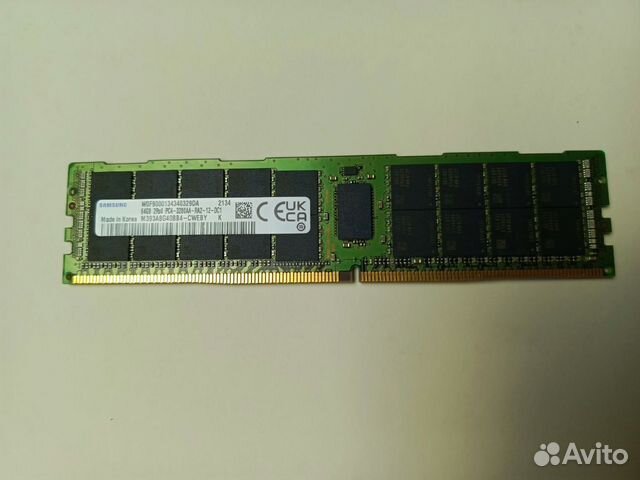 Оперативная память samsung DDR4 64Gb 3200MHz pc-25