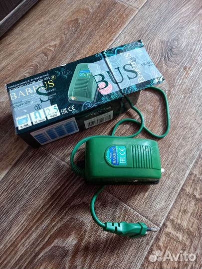 Компрессор воздушный barbus для аквариума