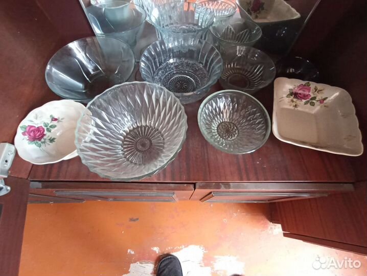 Винтажная посуда СССР фарфор, хрусталь, керамика
