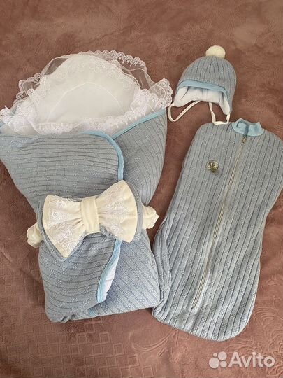 Зимний конверт на выписку