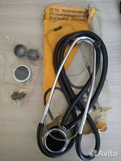 Тонометр иадм-оп со стетоскопом СССР + запчасти