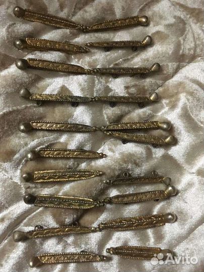 Бронзовые старинные нагрудники