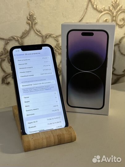 iPhone XR 128 gb в корпусе 14 pro purple