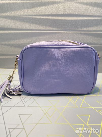 Сумка женская экокожа новая через плечо с брелком