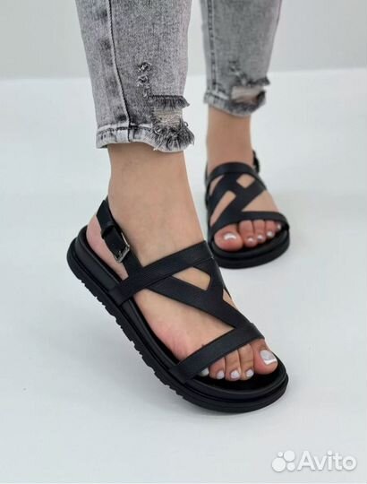 Сандалии женские чёрные 36 - 41