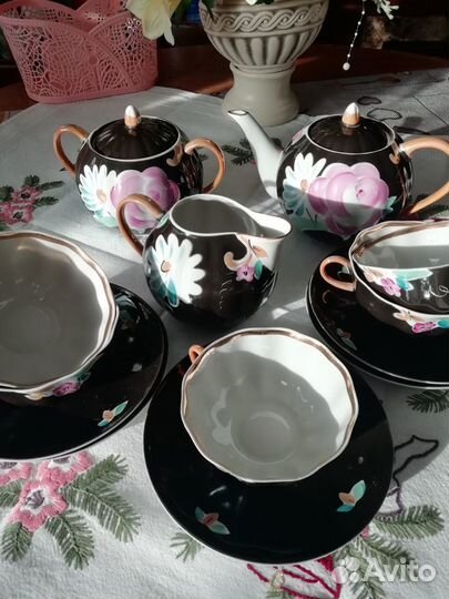 Сервиз чайный Дулево. Редчайший окрас