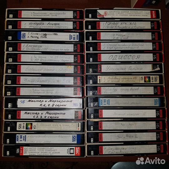 Видеокассеты VHS коллекция (цены см. в описании)