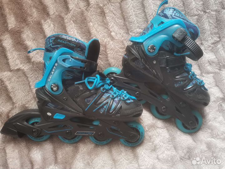 Роликовые коньки детские раздвижные 32-35р