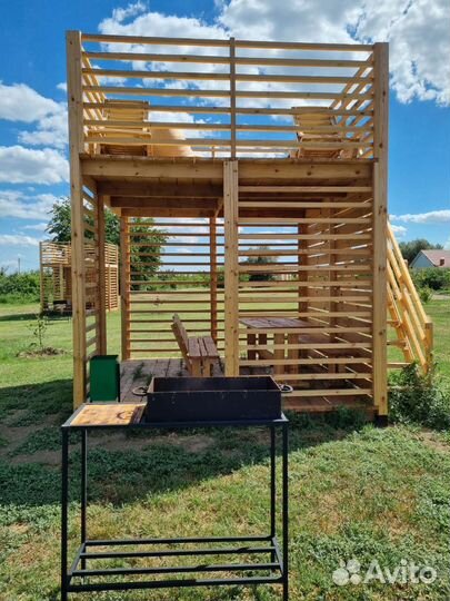 Аренда беседки с бассейном