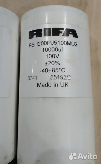 Конденсаторы rifa peh200