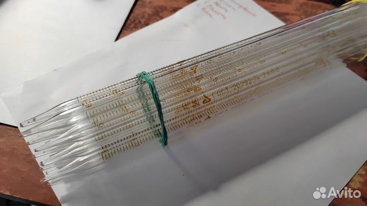 Стеклянные пипетки, объем 10 мл