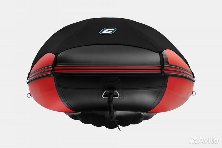 Лодка Gladiator E380PRO Красно-черная
