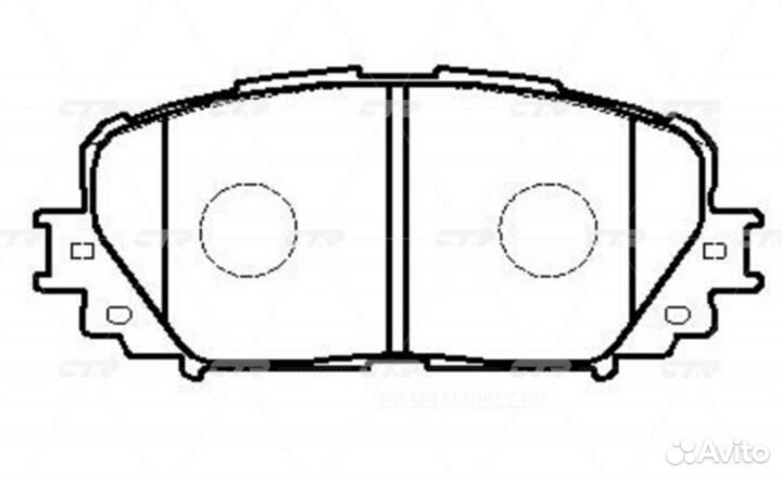 CTR GK1173 / CKT-160 Колодки тормозные дисковые пе