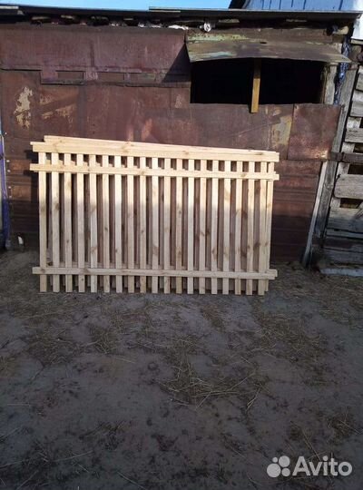 Деревенный забор секция 2м длина высота 1.20м