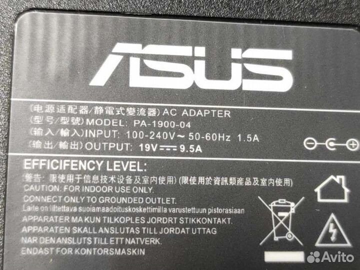Блок питания для ноутбука Asus 19V 9.5A 180W