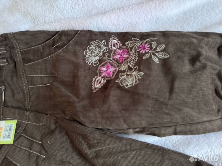 Бриджи вельветовые