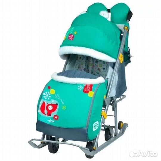Коляска санки 2 в 1