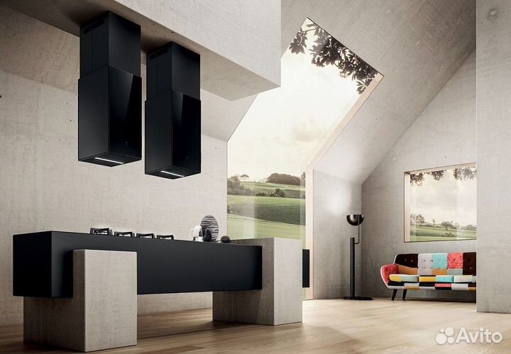 Островная вытяжка elica haiku island BL/A/32