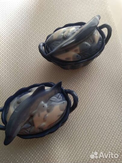 Фарфор ссср,икорница 