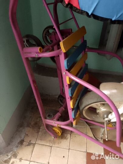 Велосипед и санки и ватрушка