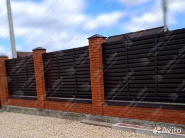 Забор жалюзи еврожалюзи