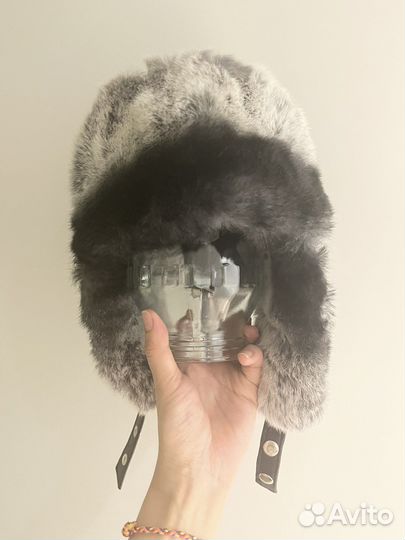 Шапка женская зимняя с мехом новая