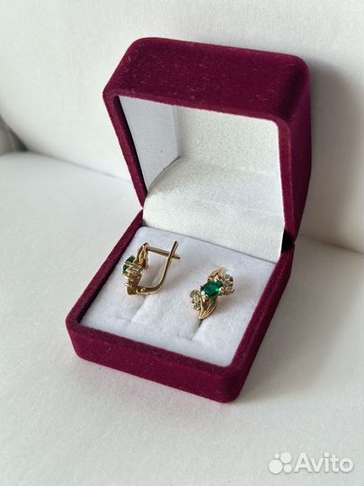 Золотые серьги