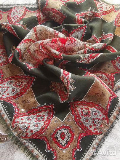 Платок шерстяной винтажный