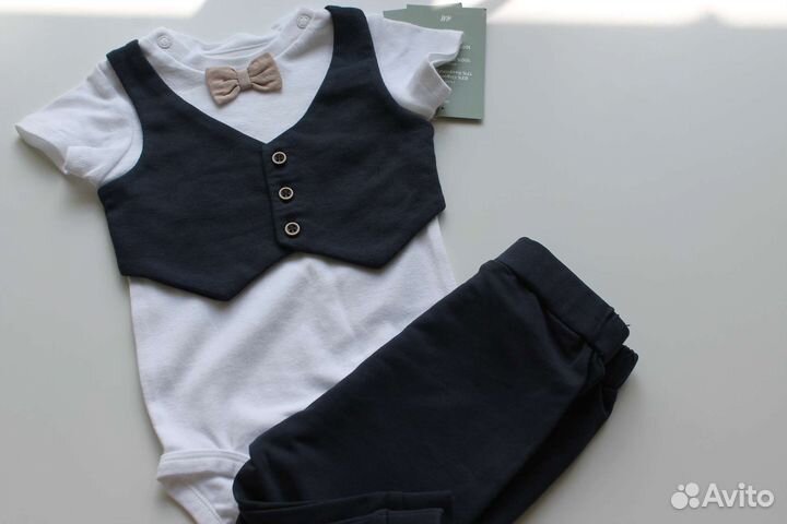 H&M Костюм боди штанишки для мальчика