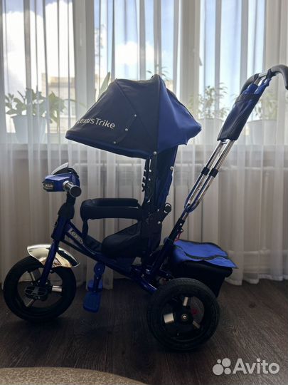 Детский велосипед трехколесный с ручкой