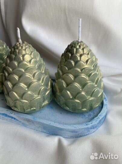 Свечи жемчужные шишки