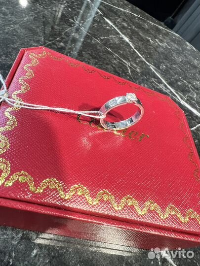 Золотое кольцо cartier