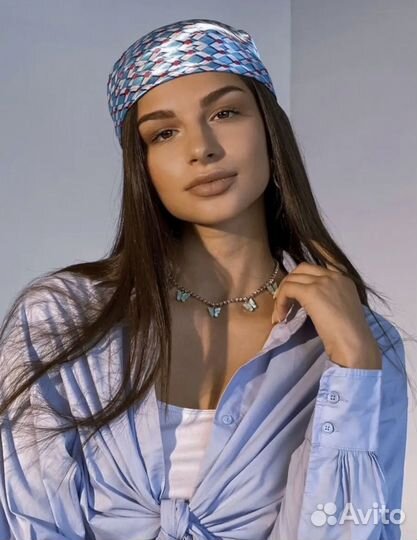 Чокер золотистый с бабочками (разные цвета)