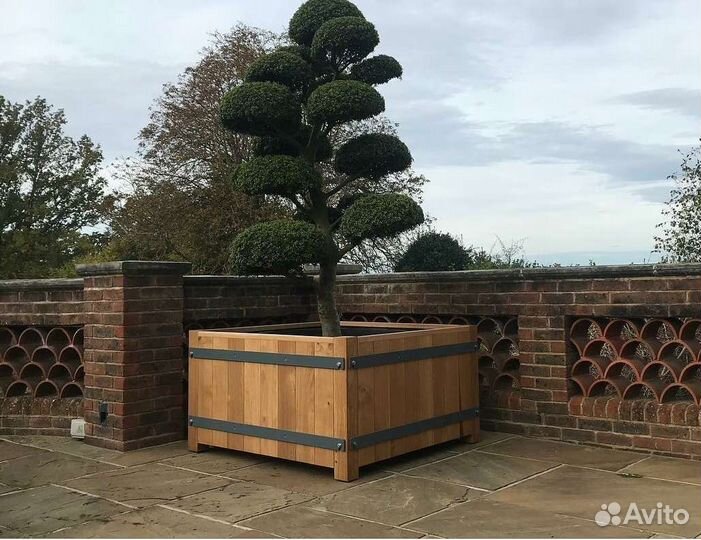 Кашпо кадки ящик для цветов и деревьев лиственница