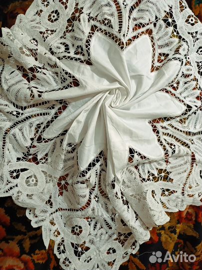Чайные скатерти старинные кружевные