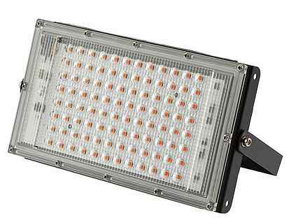 Прожектор светодиодный для растений эра 50W 1310K