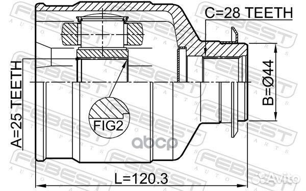 ШРУС внутренний к-кт Hyundai ix35/Tucson 10MY