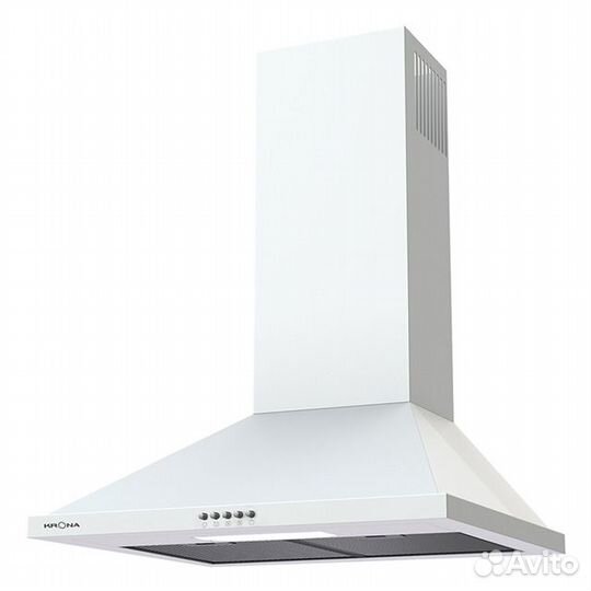 Вытяжка krona bella 600 white 60см 633куб бел