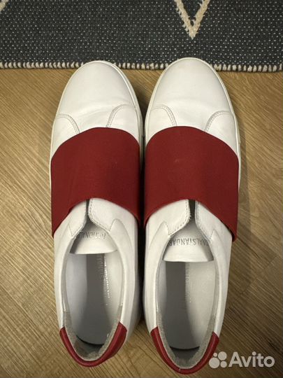 Белые кожанные кеды от National Standart