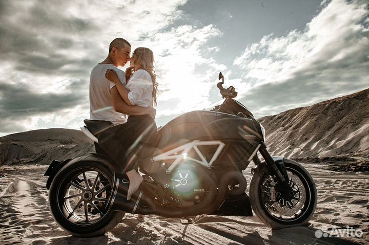 Фотосессия на мотоцикле