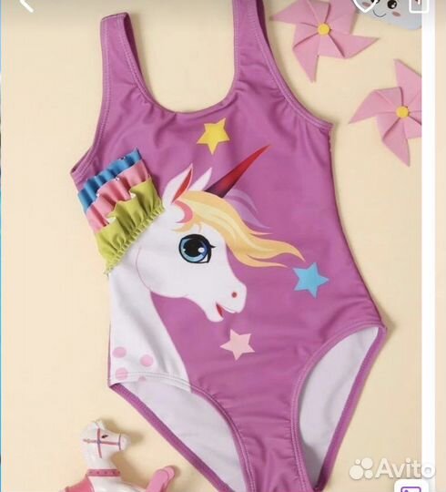 Купальник слитный новый детский